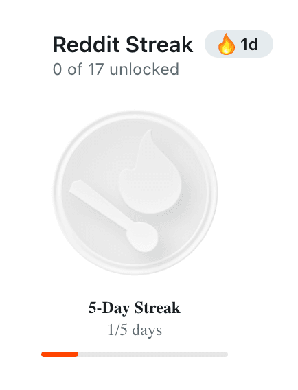 5-day streak achievement